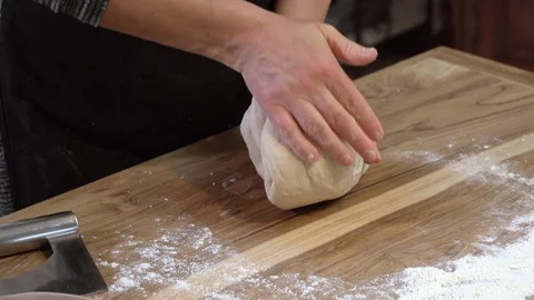 Make bread hand made 2 Stock Footage 90381183