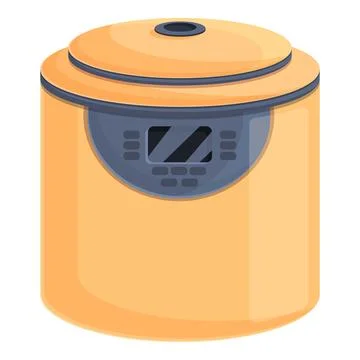 Make bread machine icon cartoon . Food processor Stock Illustration