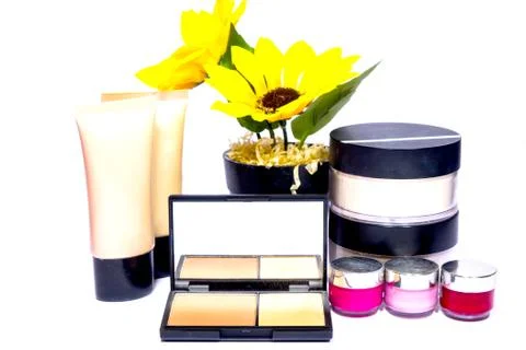 Make up Brush and cosmetic Stock Photos