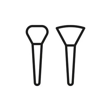 Make up brush beauty icon vector basic design Stock Illustration