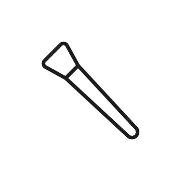Make up brush beauty icon vector basic design Stock Illustration