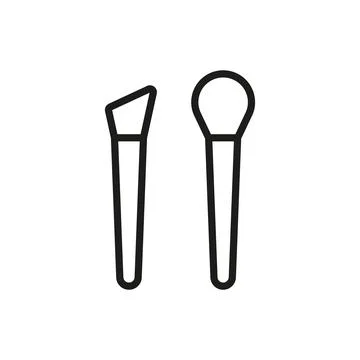 Make up brush beauty icon vector basic design Stock Illustration