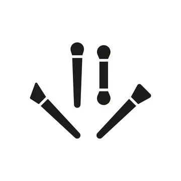 Make up brush beauty icon vector basic design Stock Illustration