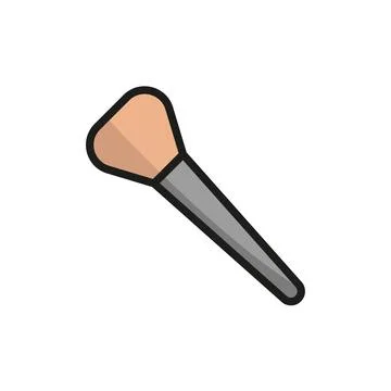Make up brush beauty icon vector basic design Illustrazione stock