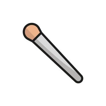 Make up brush beauty icon vector basic design Illustrazione stock