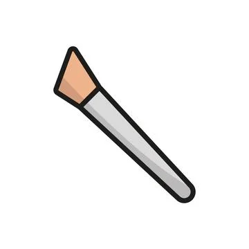 Make up brush beauty icon vector basic design Stockillustratie