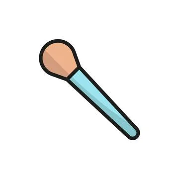 Make up brush beauty icon vector basic design Stock Illustration