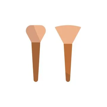 Make up brush beauty icon vector basic design Stockillustratie