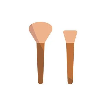 Make up brush beauty icon vector basic design Stock Illustration