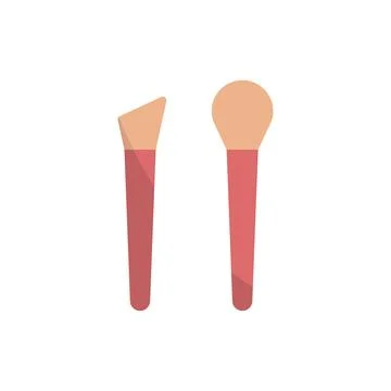 Make up brush beauty icon vector basic design Stock Illustration