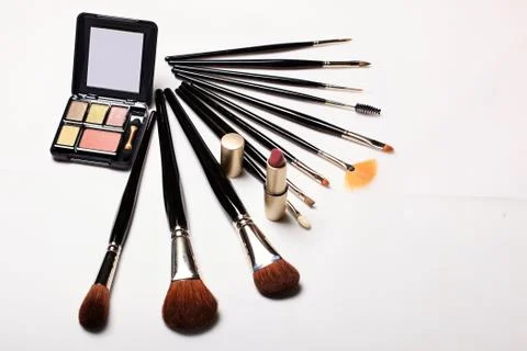 Make-up brush c... Stock Photos