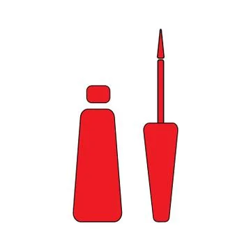 Make Up Brush Stock Illustration