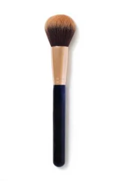 Make-Up Brush Isolated On White Background Stock Photos