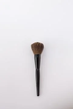 Make up brush isolated on white. make up background Stock Photos