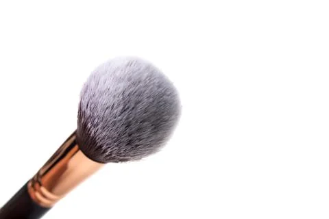 Make up brush powder blusher isolated on white background Stock Photos