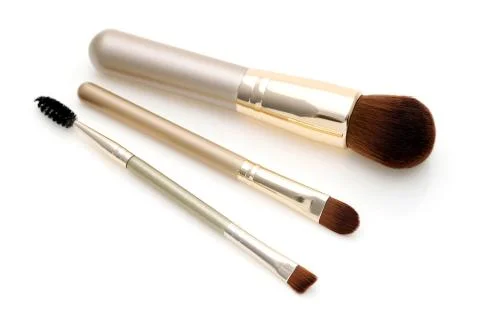 Make up brush powder blusher Stock Photos