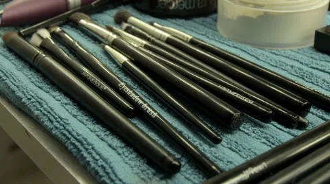 Make up brushes Stock Footage 41463139