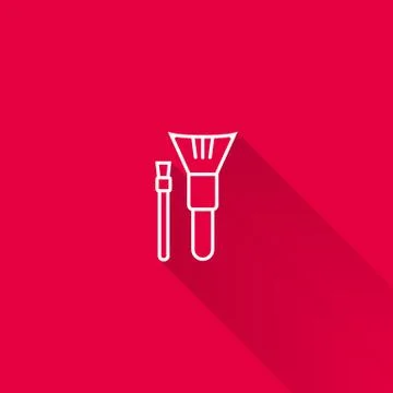 Make-up brushes 스톡 일러스트