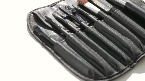 Make up brushes, makeup Stock Footage 65758116