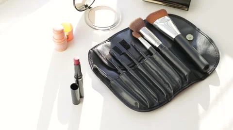 Make up brushes, makeup Stock Footage 65830238