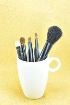 Make-up brushes, Stock Photos