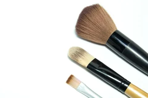 Make-up brushes Foto stock