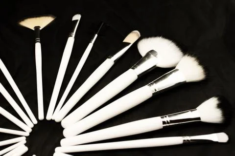 Make-up brushes Stock Photos