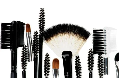 Make-up Brushes Stock Photos