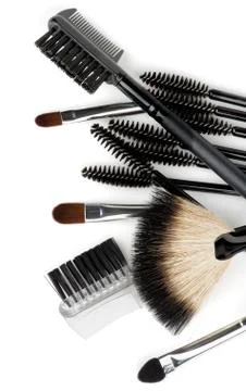 Make-up Brushes Stock Photos