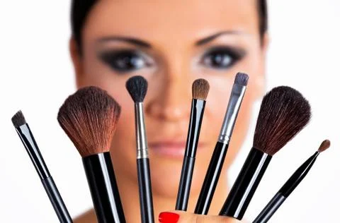 Make up brushes. Stock-Fotos