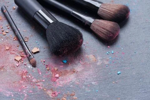 Make up brushes Stock Photos