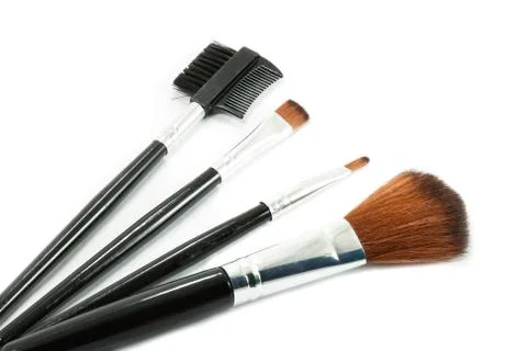 Make-up brushes Stock Photos