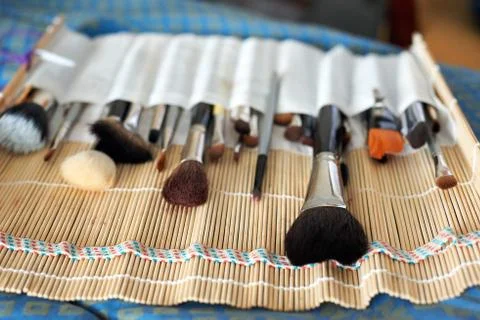 Make up brushes Stock Photos