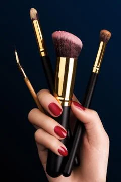 Make up brushes 库存照片