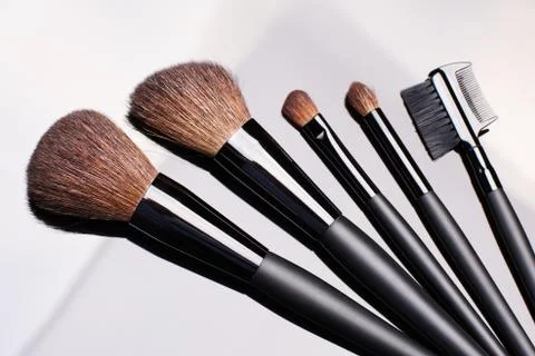 Make-up brushes Stock Photos