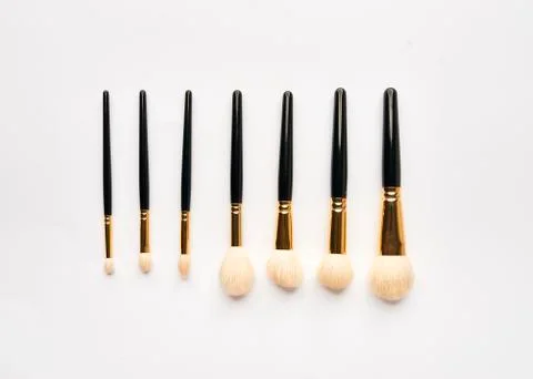 Make-up brushes Stock Photos
