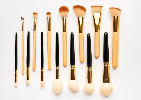 Make-up brushes Stock Photos