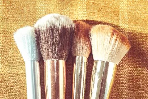 Make-up brushes Stock Photos