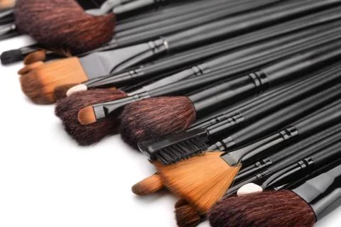 Make up brushes Stock Photos