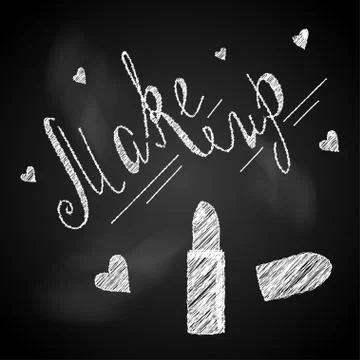 Make up chalk Stock Illustration