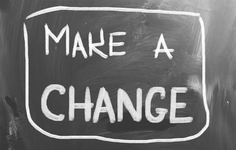 Make a change concept Stock Illustration