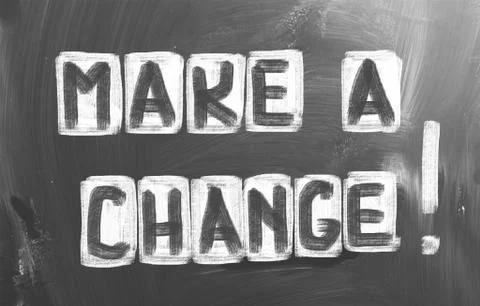 Make a change concept Stock Illustration