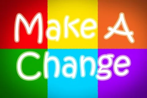 Make a change concept Stock Illustration
