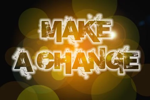 Make a change concept Stock Illustration