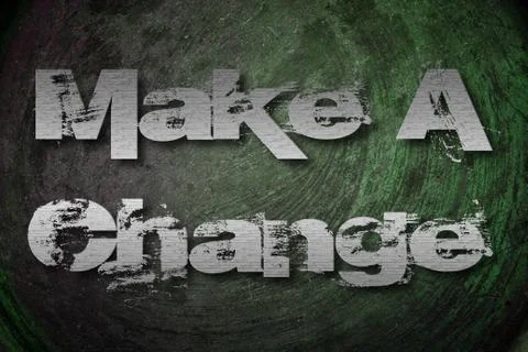Make a change concept Stock Illustration