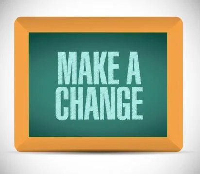 Make a change sign illustration design イラスト素材
