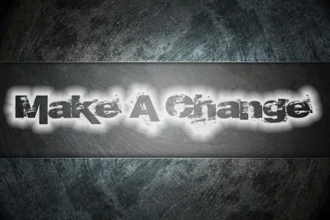 Make a change text on background Stock Illustration