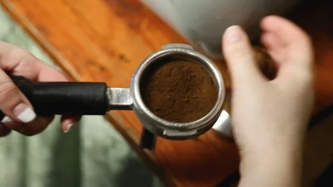 Make coffee in the coffee machine Stock Footage 83868871