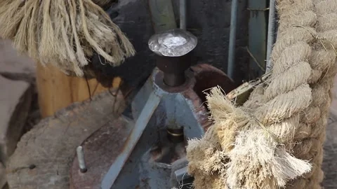 Make a coin. Blacksmith Hammer Blow Makes Souvenir Coins Stock Footage 141367173