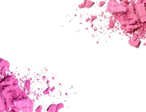 Make-up color frame on white background Stock Photos